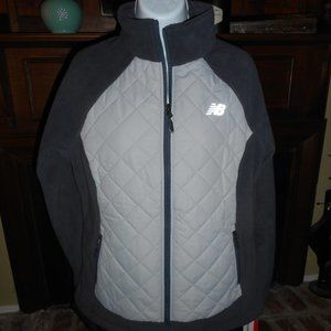 NWT grey New Balance micro fleece jacket, Large